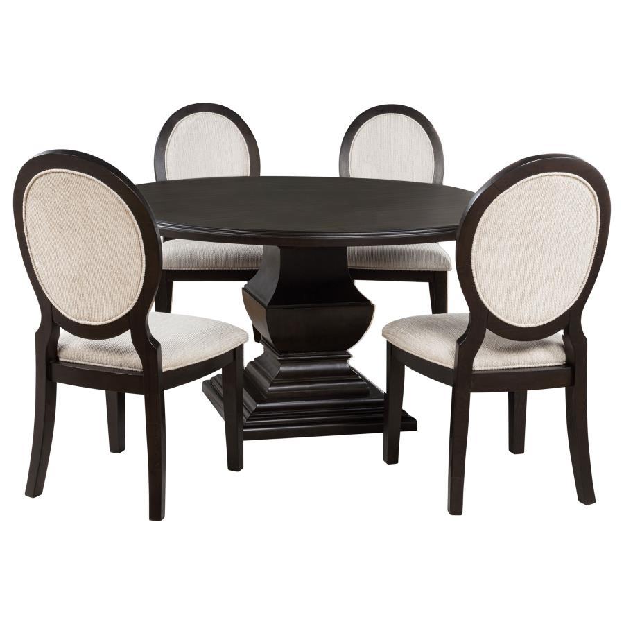 Twyla - Round Wood Dining Room Table Set Coaster Fine Furniture