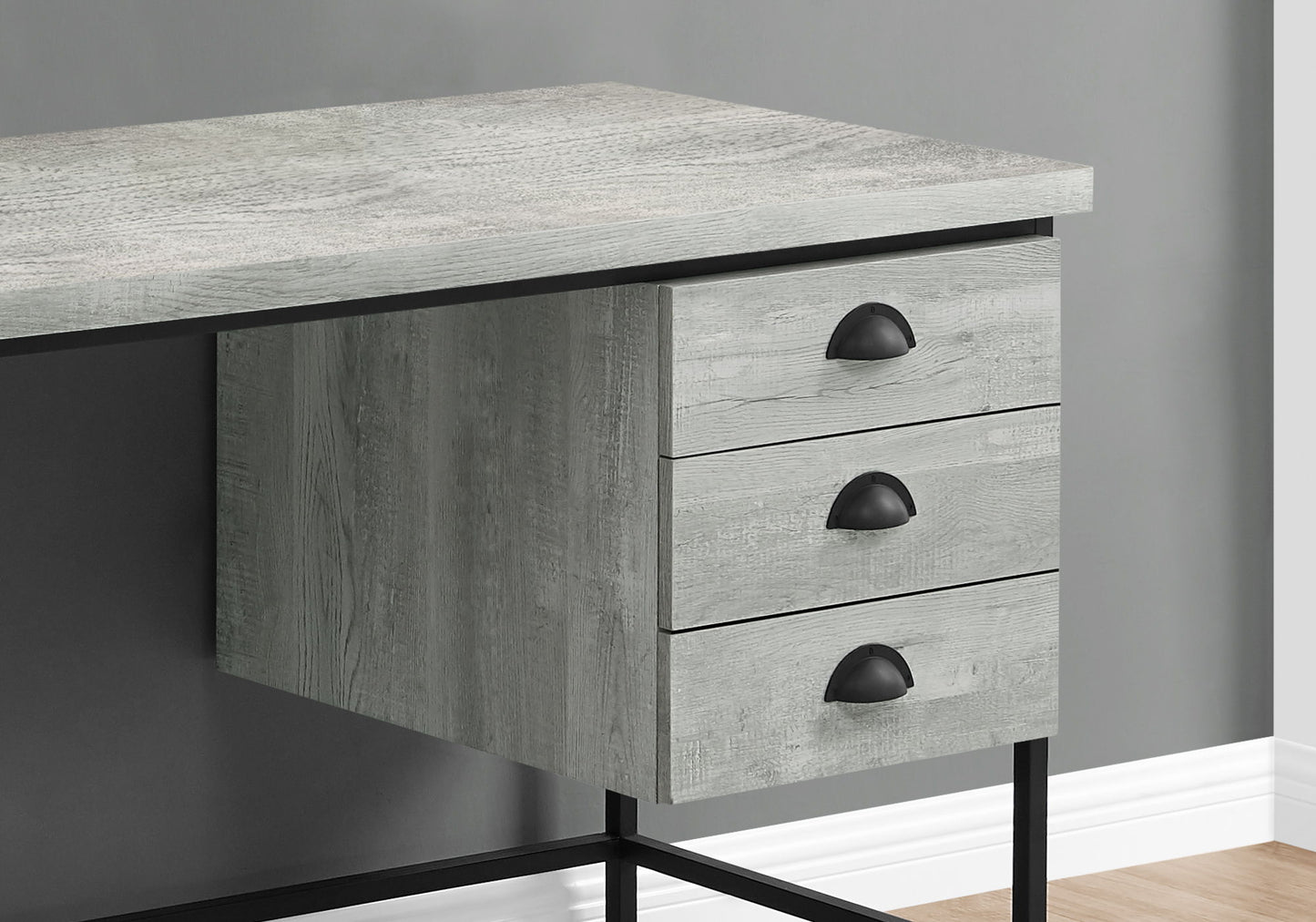 Computer Desk For Home Office, Laptop, 3 Storage Drawers, Contemporary & Moder 8th Street
