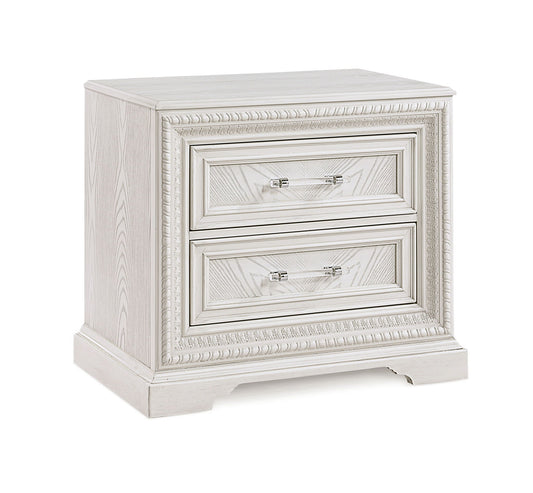 Alexandria - Accent Nightstand - White Crown Mark
