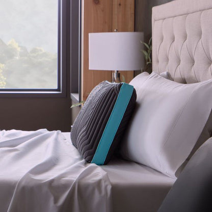 Ice Cloud - Omniphase Mid Loft Pillow - King High Loft Malouf
