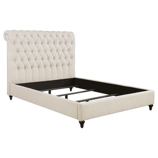 Devon - Upholstered Panel Bed CoasterEssence