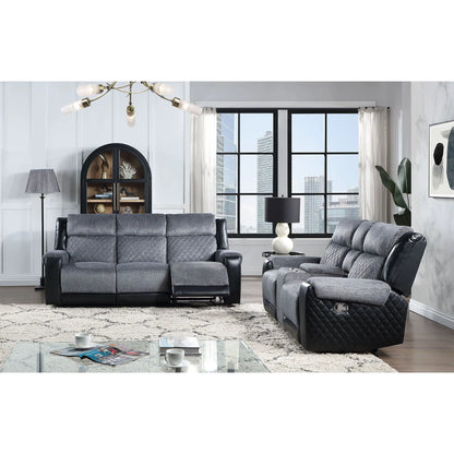 Alicia - Reclining Sofa - Gray / Black Global Furniture USA