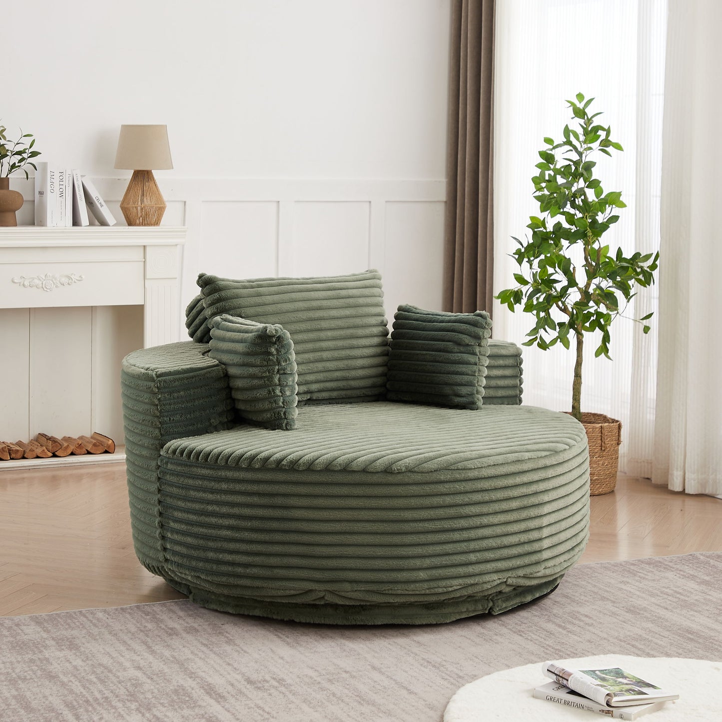 Swivel Chair With 360° Rotation For Living Room Home Essentials