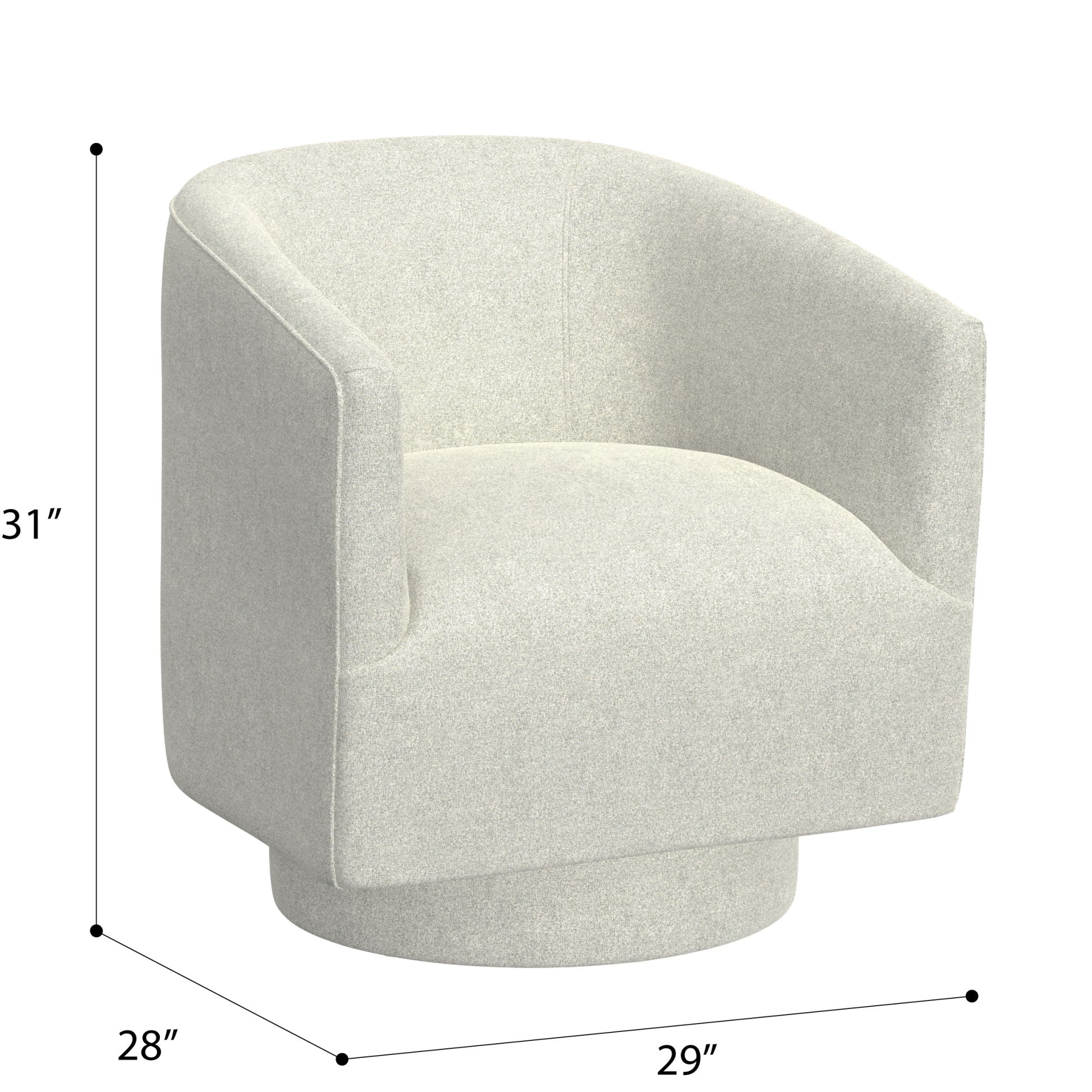 Accent Chair With Swivel Function Emerald Home