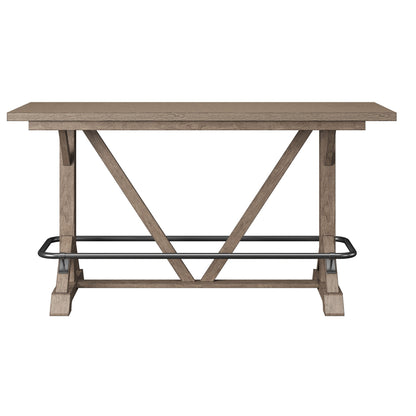 Bar Height Trestle Table - Brown Home Essentials