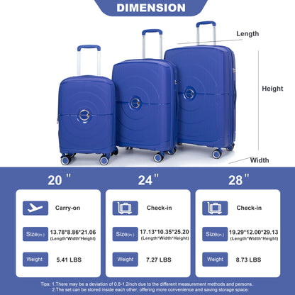 Expandable Hardshell Suitcase Double Spinner Wheels Luggage Sets Daily Nest