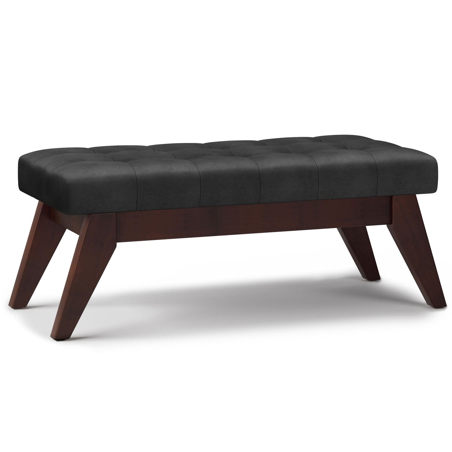 Draper - Upholstered Mid Century Tufted Ottoman Bench Simpli-Home