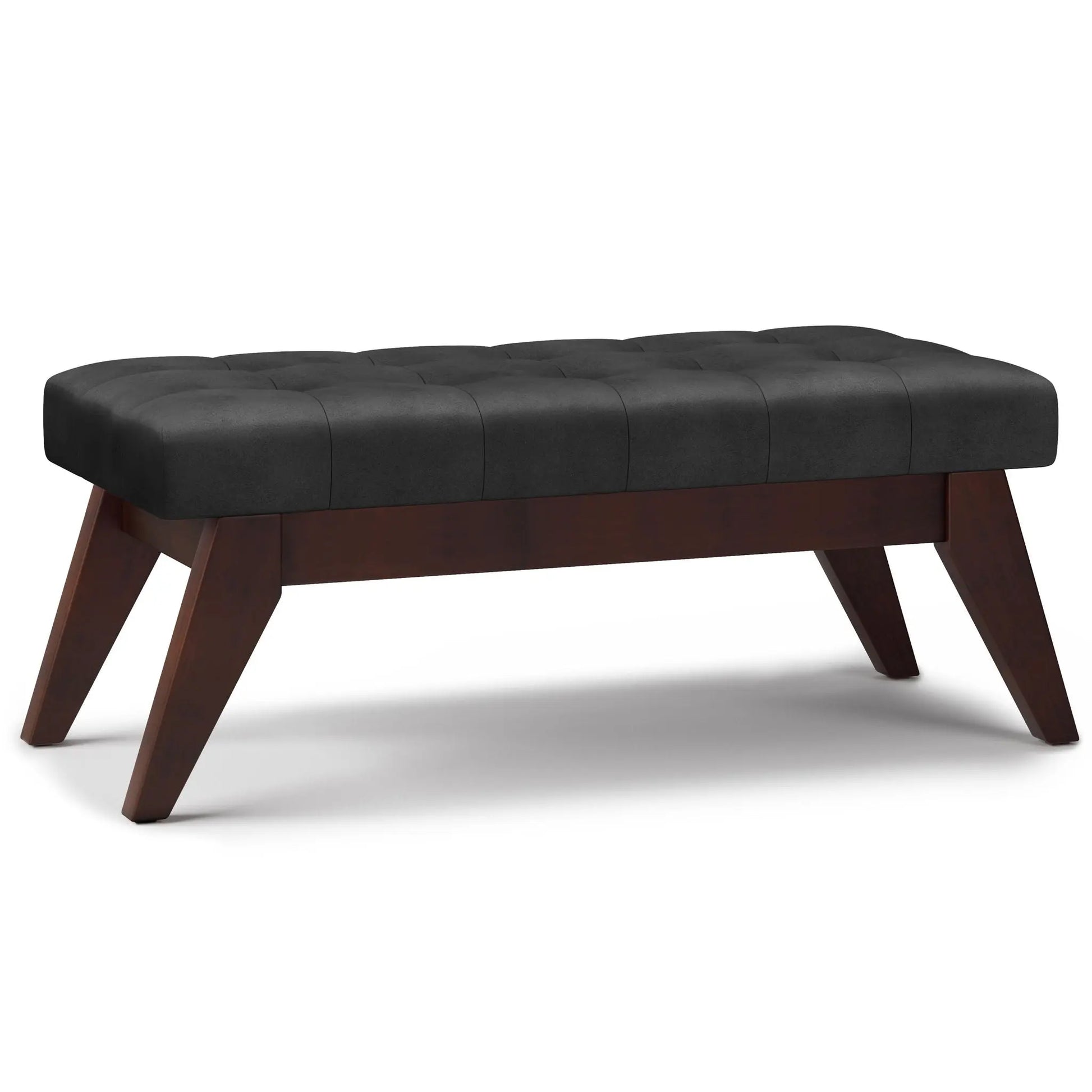 Draper - Upholstered Mid Century Tufted Ottoman Bench Simpli-Home