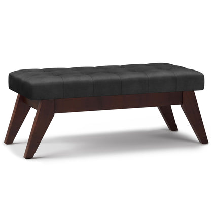 Draper - Upholstered Mid Century Tufted Ottoman Bench Simpli-Home