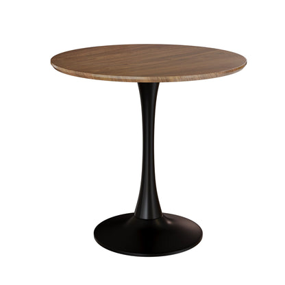 Mid-Century Round Dining Table With Pedestal Base For 2 - 4 People Home Essentials