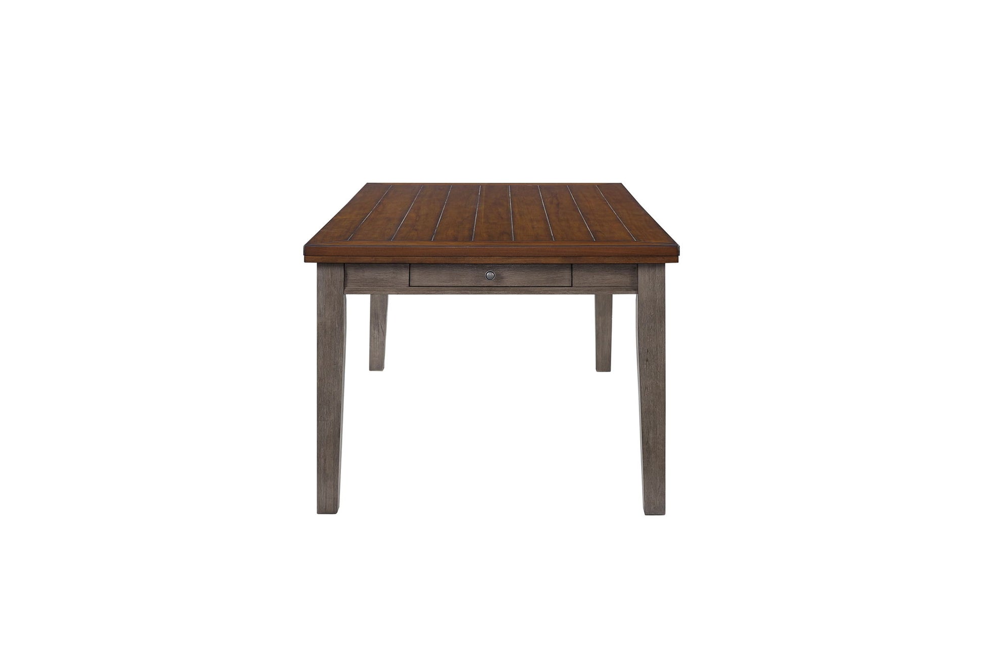 Casual Two Tone 6 Drawer Dining Table - Gray Bernards Furniture