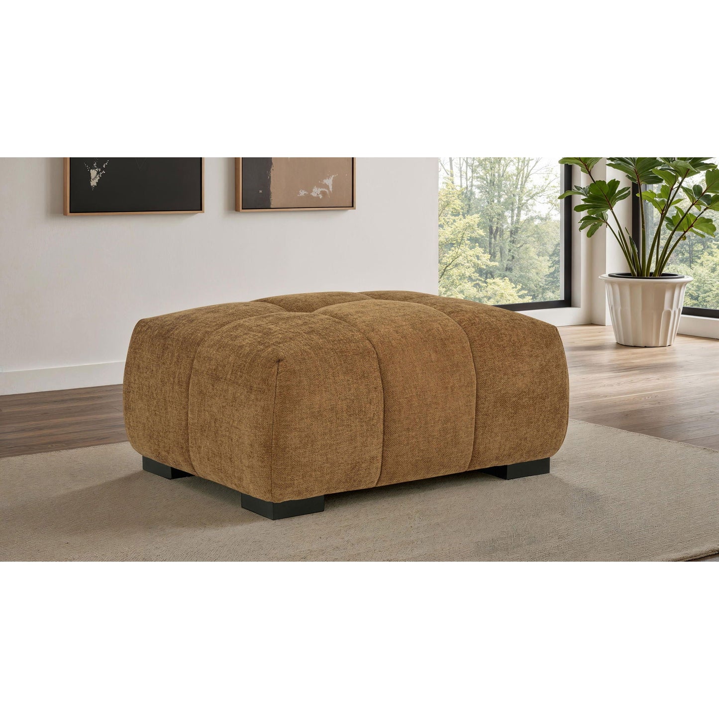 Plather - Ottoman - Amber Furniture Max