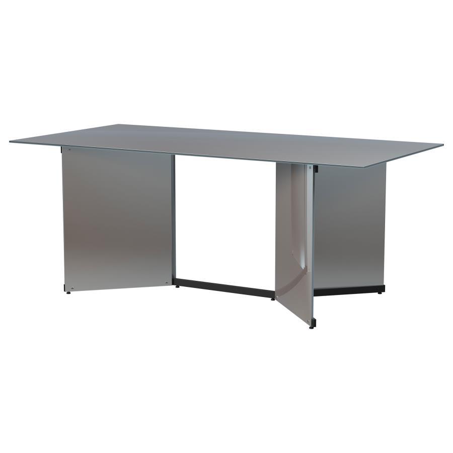 Emery - Rectangular Mirrored Dining Table - Silver Coaster Fine Furniture