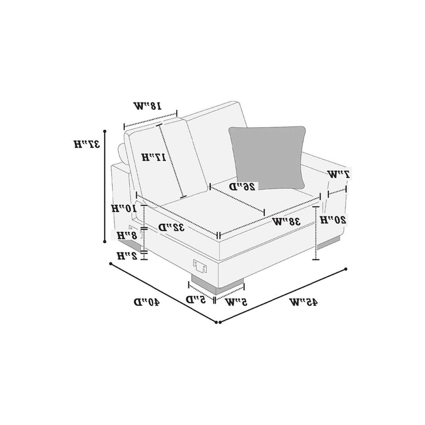 Modular Seating With Pillows Home Essentials