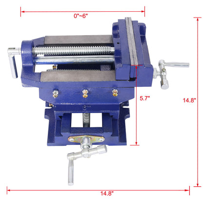 Industrial Quality Cross Slide Vise, Drill Press Metal Milling 2 Way X - Y Daily Nest