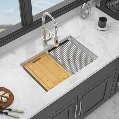 Quartz Kitchen Sink, Composite Workstation, Undermount Daily Nest