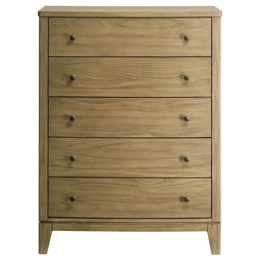 Granada - 5-Drawer Bedroom Chest Of Drawers - Natural Pine Coaster Fine Furniture