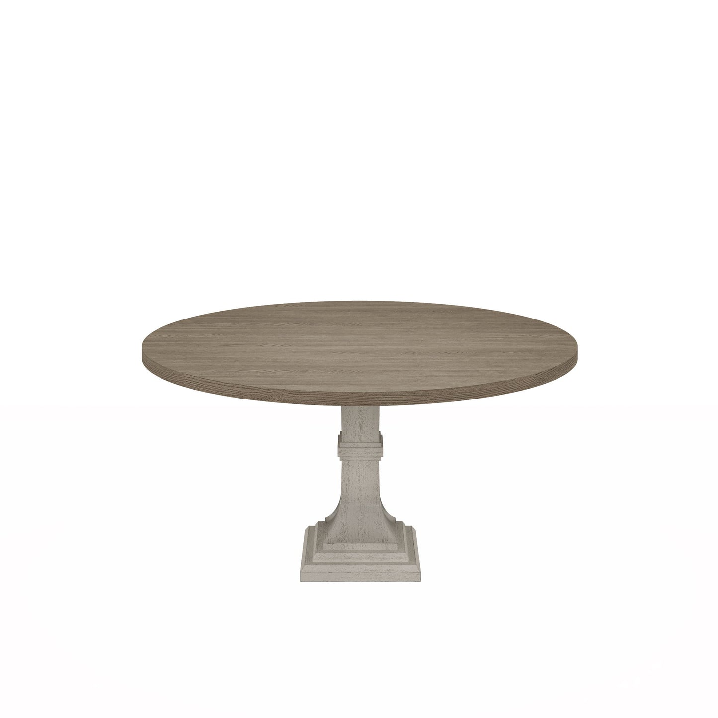 Tannen - Round Dining Table - White And Gray Lilola Home
