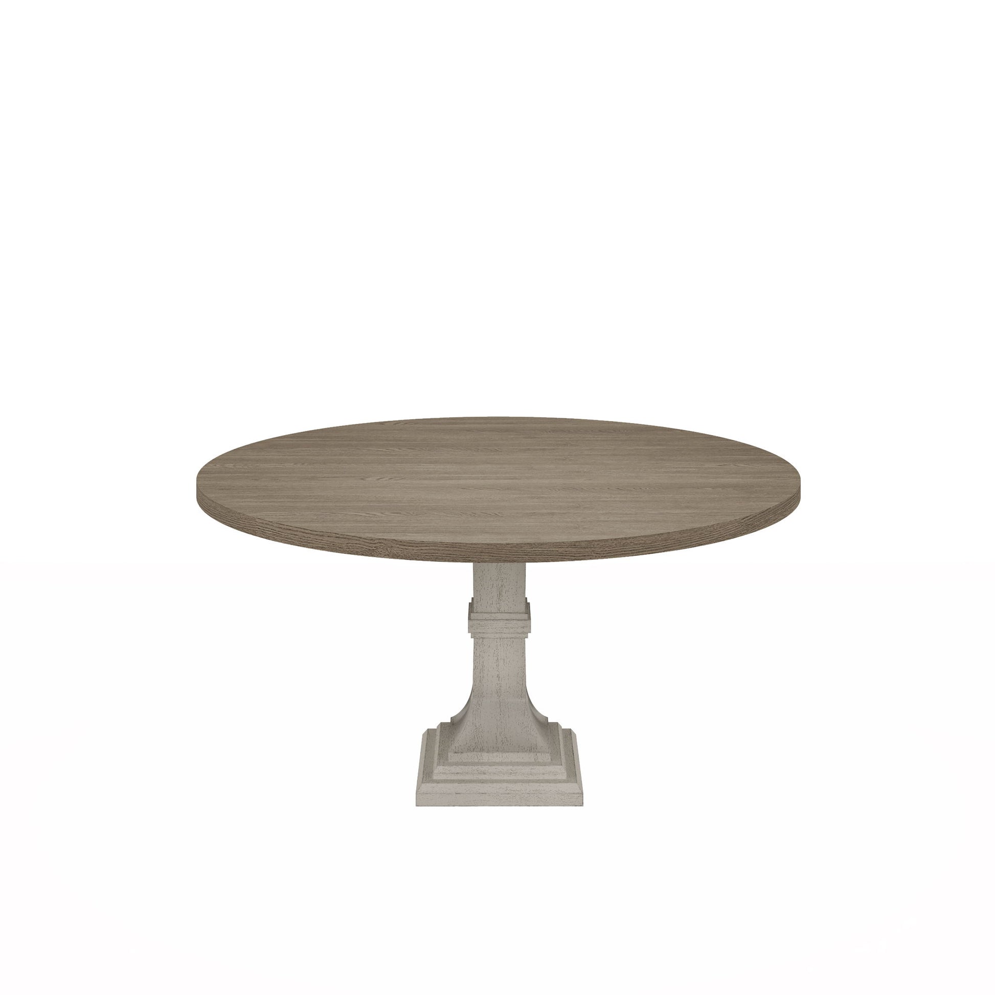 Tannen - Round Dining Table - White And Gray Lilola Home