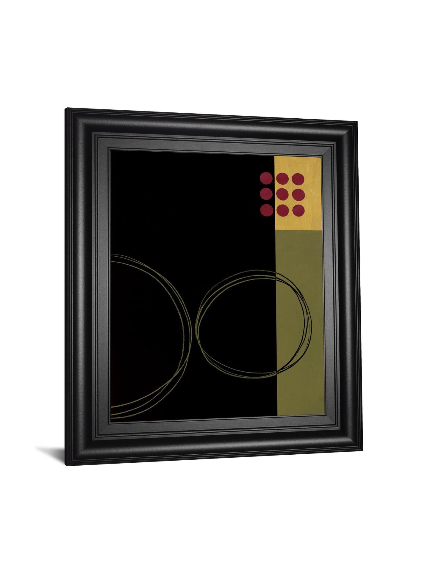 Circular Zone Il By Fernando Leal - Framed Print Wall Art - Black