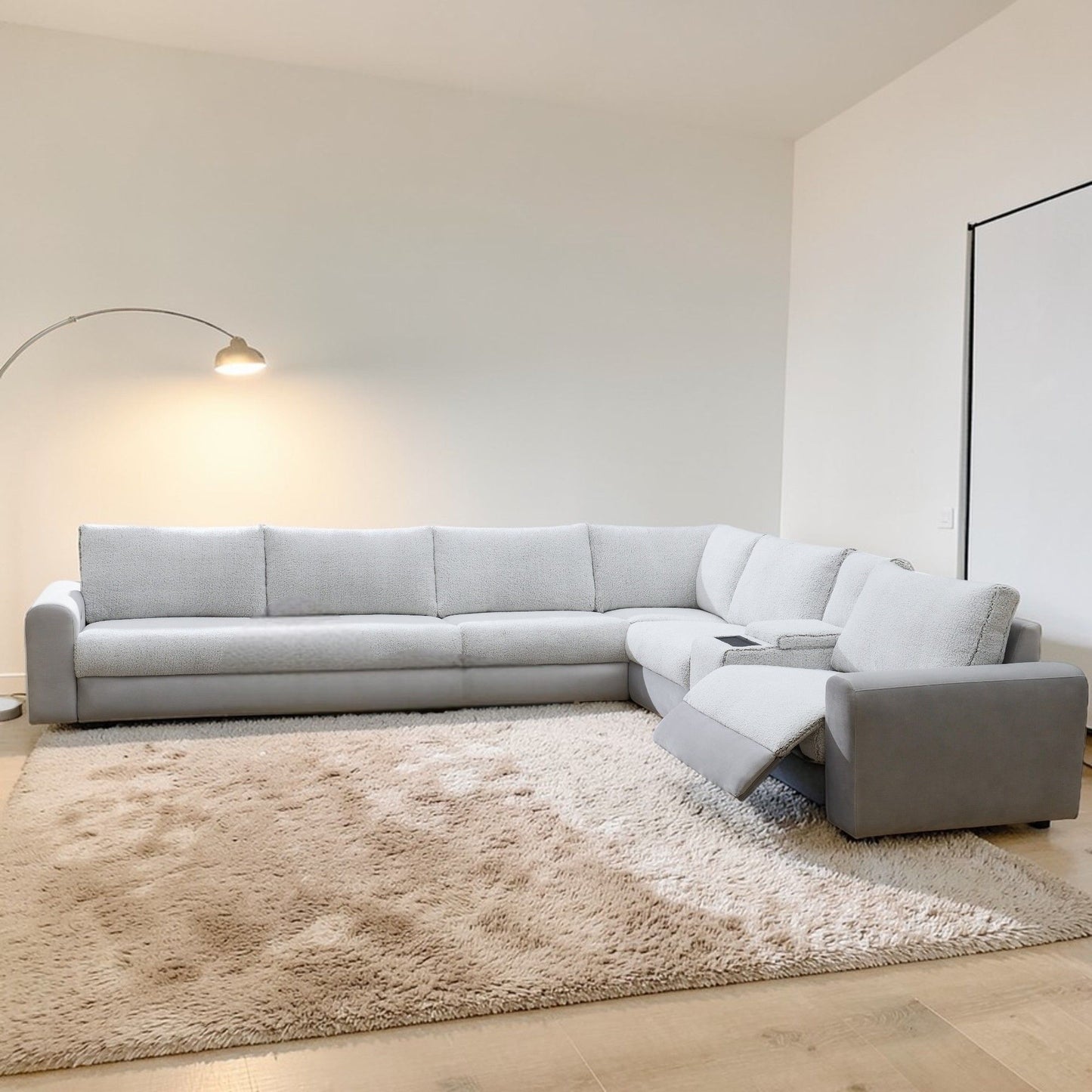 Tarrance - Modular Power Recliner Sectional - Gray Acme