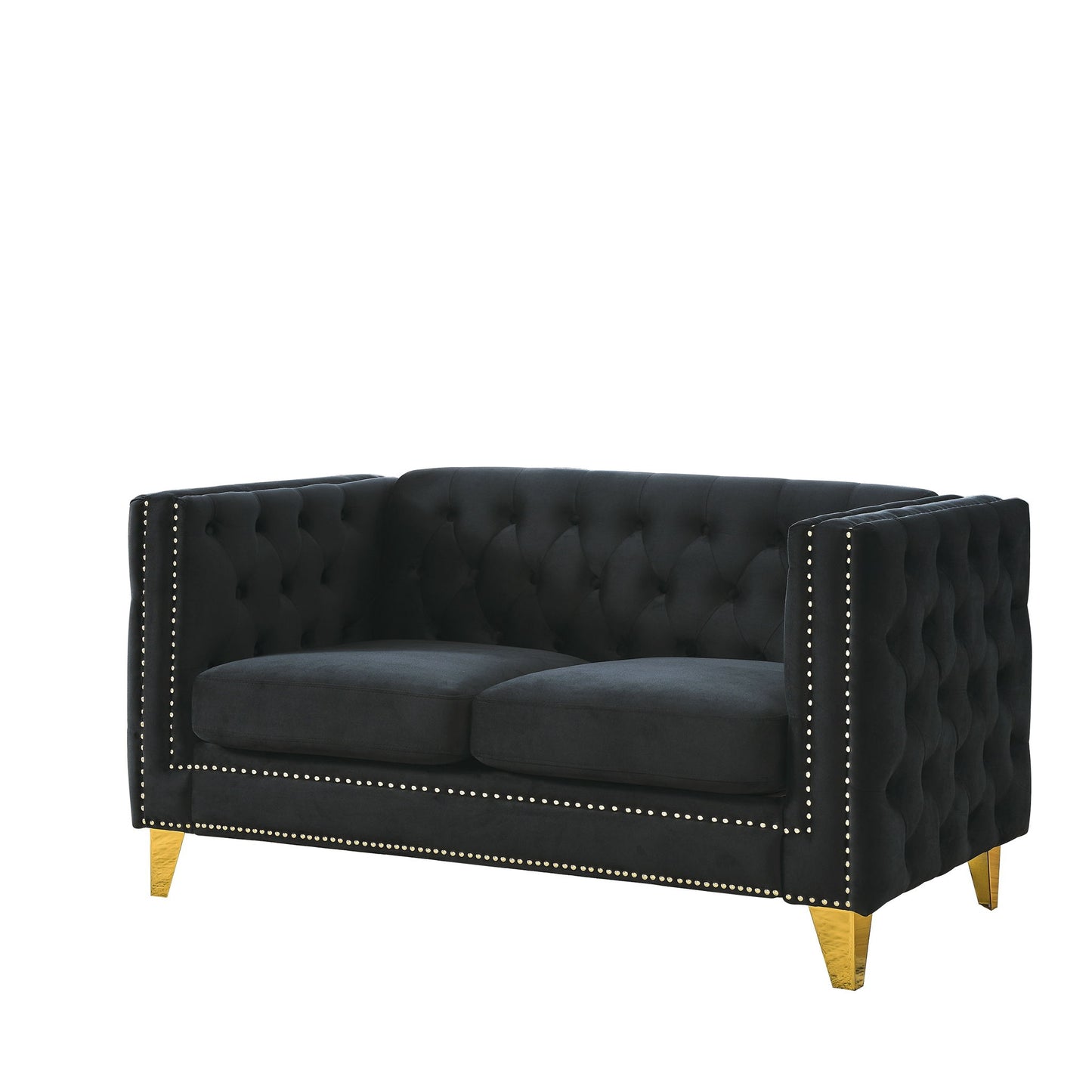 Upholstered Couch Sofa With Button Tufting For Living Room Home Essentials