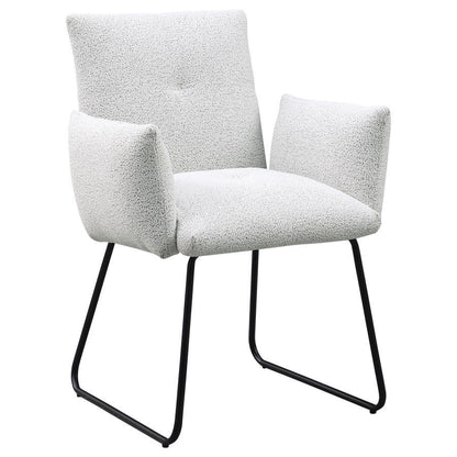Ackland - Upholstered Dining Side Chair (Set of 2) - Light Gray Coaster Fine Furniture