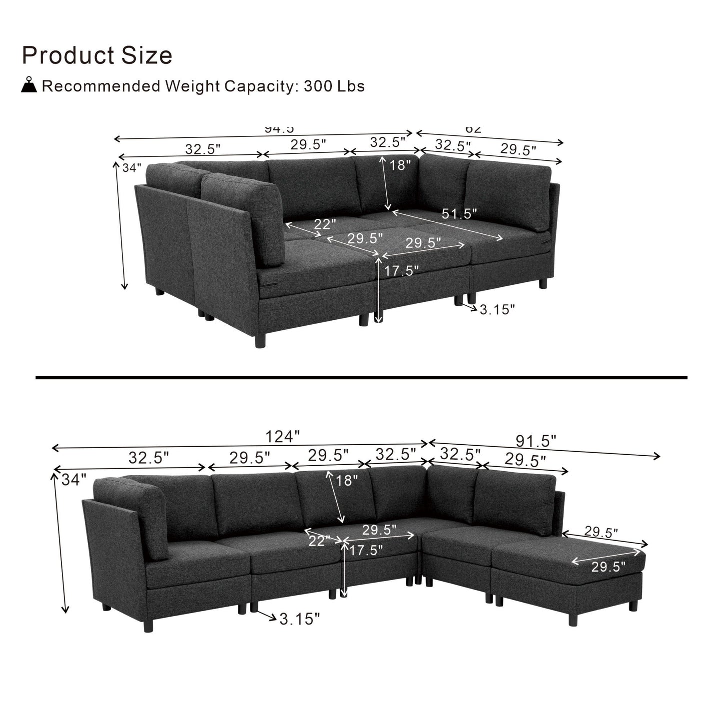 Modern Modular Sofa For Living Spaces Home Essentials