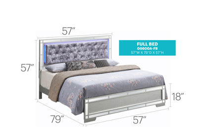 Madison - Upholstered Bed With LED Glory Furniture