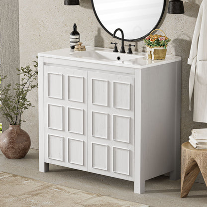 Bathroom Vanity Organizer With Sink, Combo Cabinet Set, Bathroom Storage Cabinet Hearth and Haven