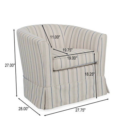 Zeniqua - Upholstered Velvet Swivel Chair With Loose Cover Noble House