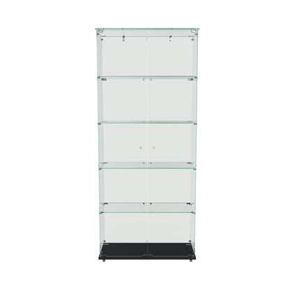Premium 5 Tier Glass Display Case With 5 Dynamic LED Modes Home Essentials