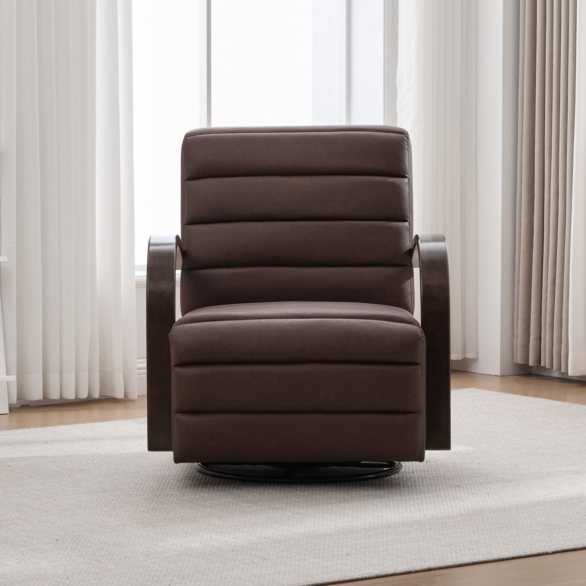 360° Swivel Accent Chair With Armrests, Comfy Lounge Home Essentials