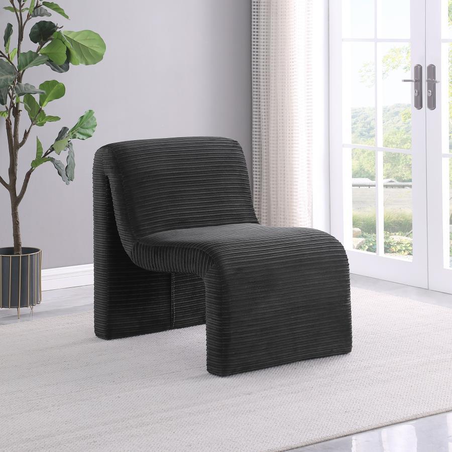 Drayton - Upholstered Curved Armless Accent Chair Coaster Fine Furniture