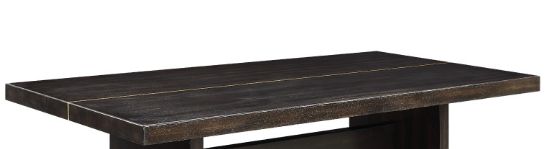 Jaramillo - Rustic Dining Table - Espresso / Gold Acme