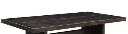 Jaramillo - Rustic Dining Table - Espresso / Gold Acme