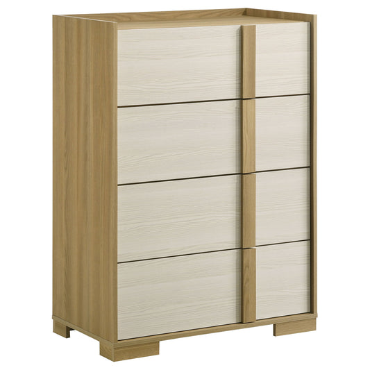 Lincoln - 4 Drawer Chest Of Drawers - Natural Furniture Max