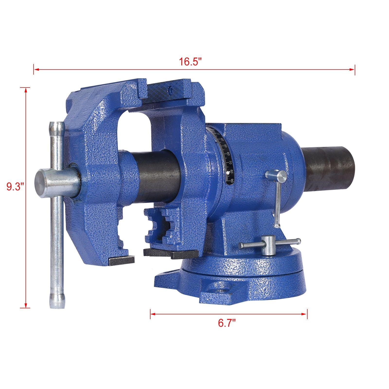 Heavy Duty 5" Multi Jaw Rotating Bench Vise With 360 Degree Swivel Base And Head Daily Nest