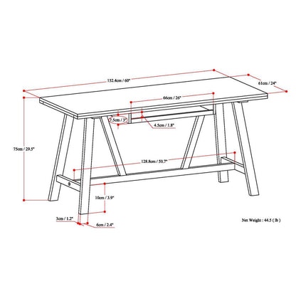 Dylan - Handcrafted Desk Simpli-Home