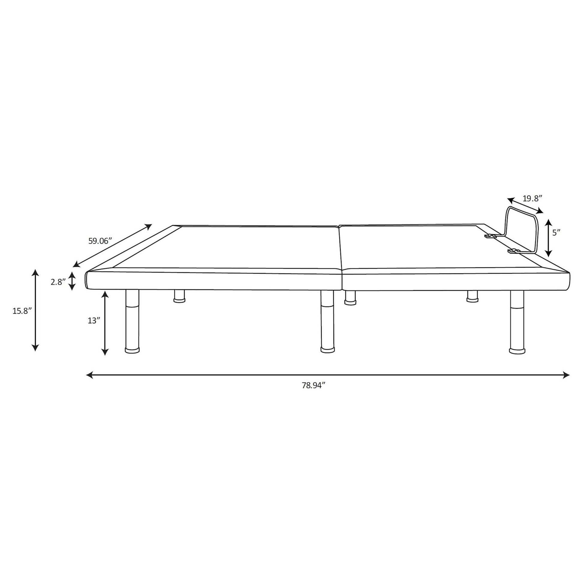 Kelven - Adjustable Bed Base With Wireless Remote And Dual Massage Motors Furniture Max