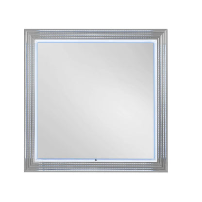 Moon - Marble Mirror With LED - White Global Furniture USA