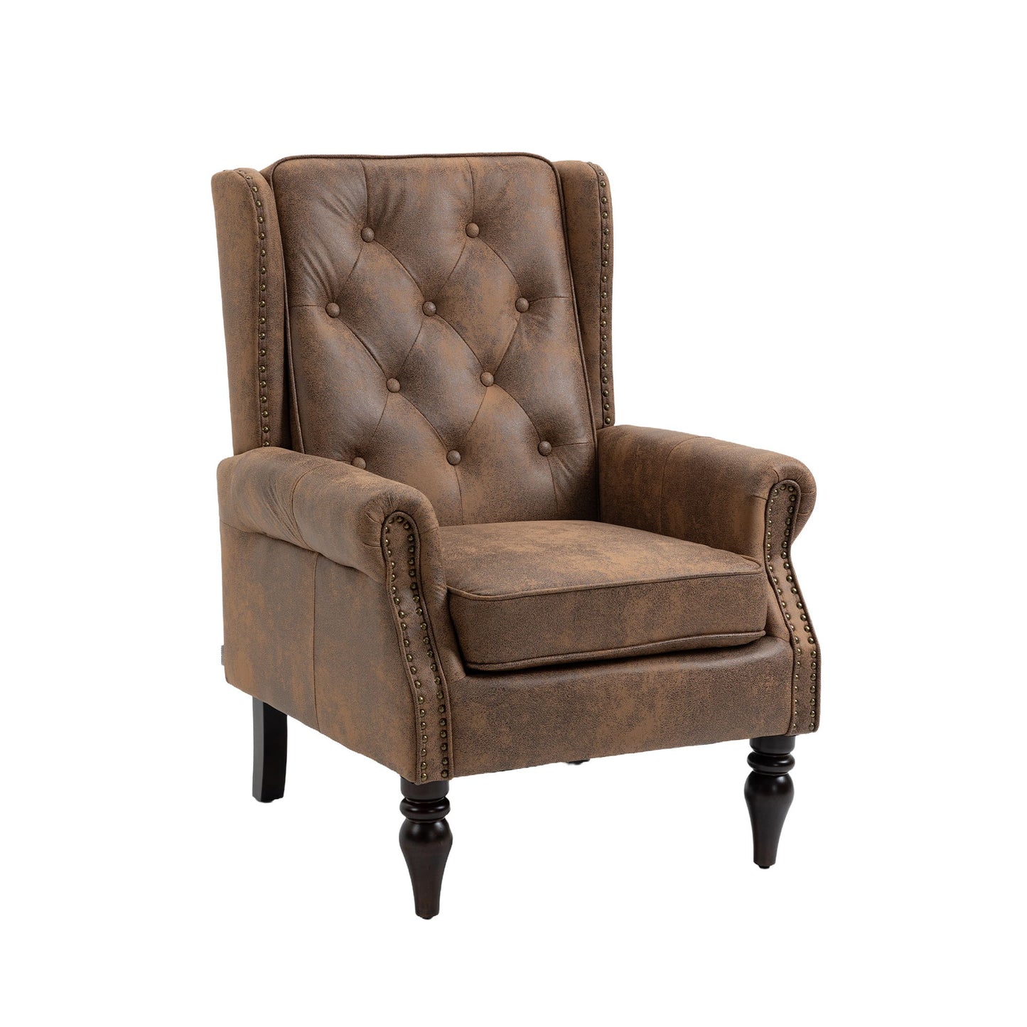 Modern Accent Armchair With Sturdy Wood Legs Home Essentials