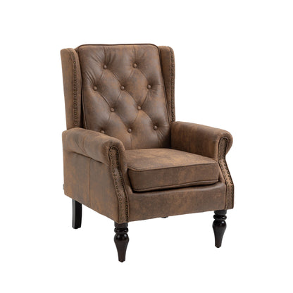 Modern Accent Armchair With Sturdy Wood Legs Home Essentials