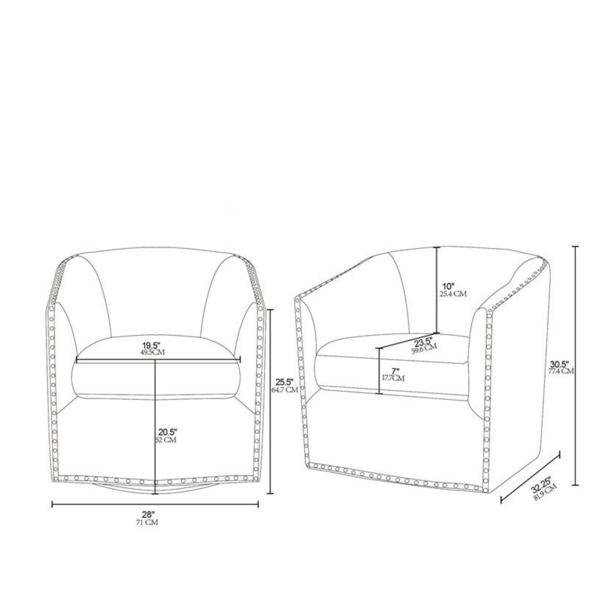 Luxurious Chair With 360 Degree Rotation JLA