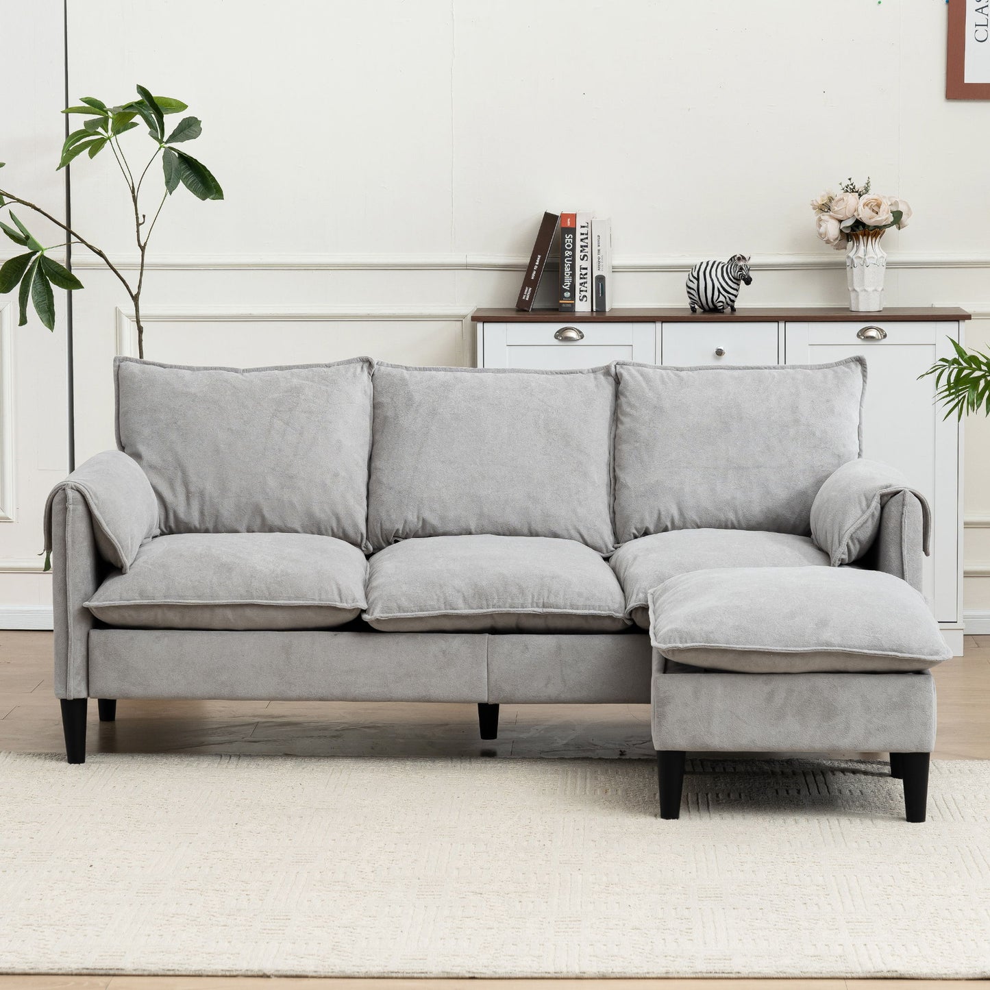 Convertible Combination Sofa With Footstools With Storage Home Essentials