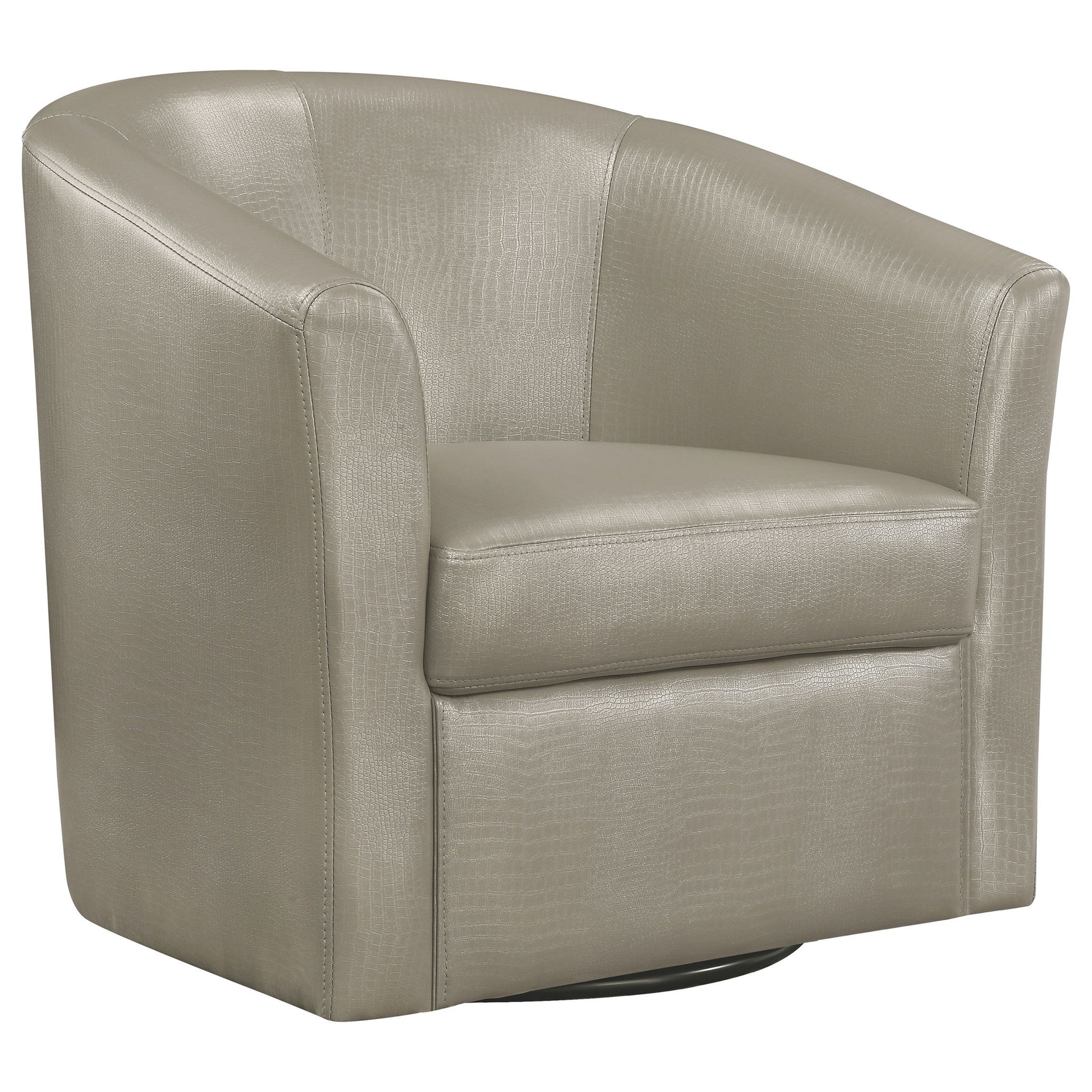 Swivel Armchair With Barrel-Back Design Furniture Max