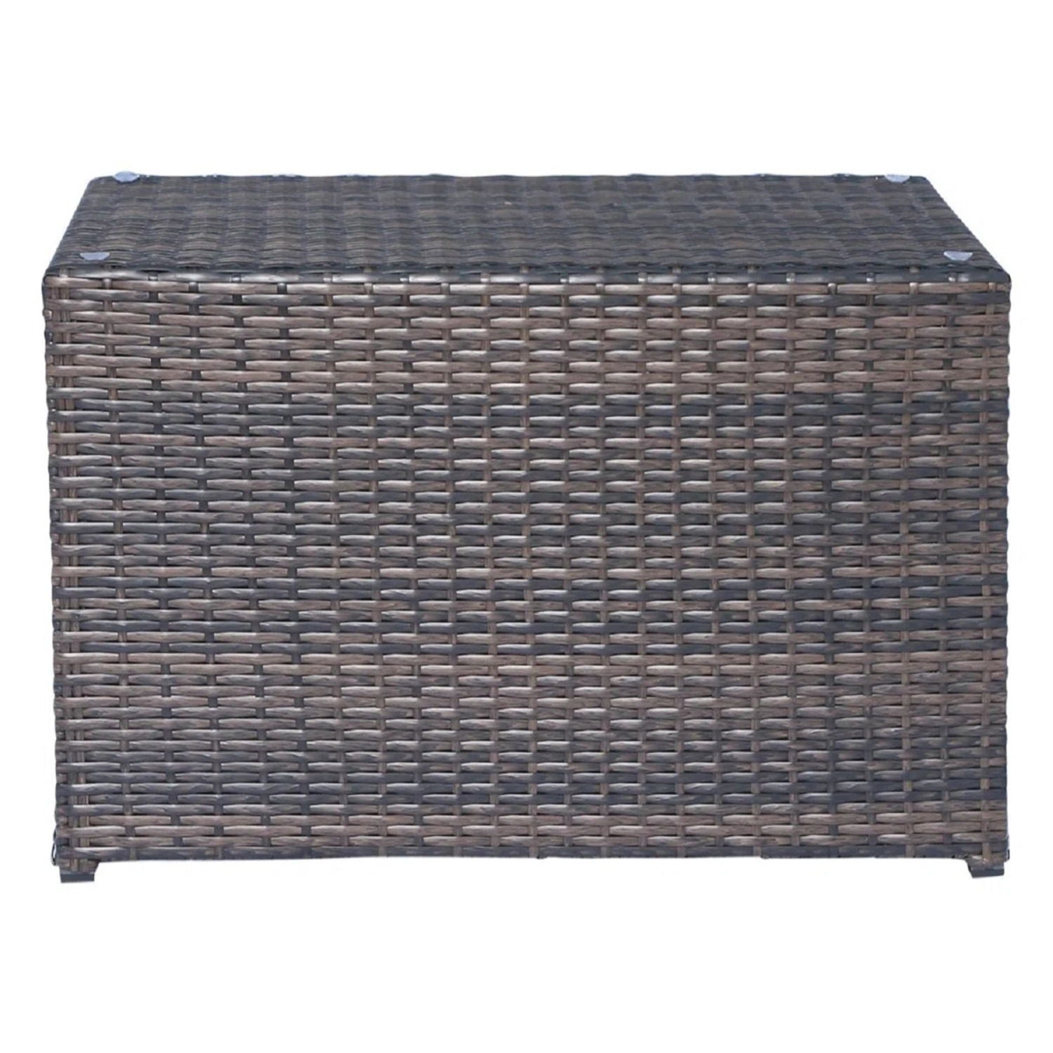 Modular 4 Person Outdoor Seating Group With Cushions - Espresso LSI Patio Furniture