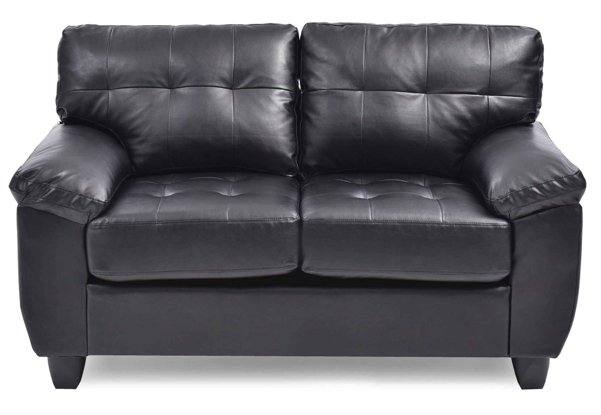 Stylish Loveseat With Padded Arms Glory Furniture