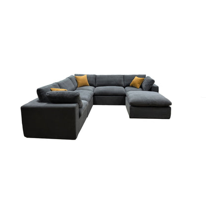 Custom Configuration Modular Sectional & Toss Pillows Home Essentials