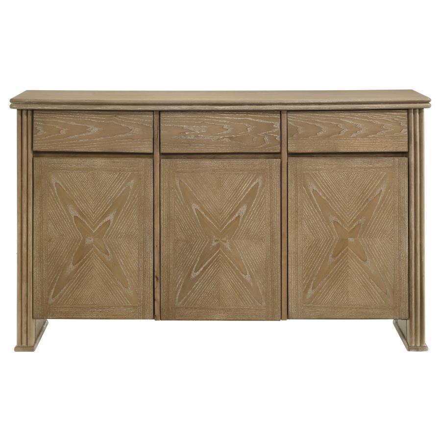 Adina - 2-Door Sideboard Server - Distressed Light Brown Coaster Fine Furniture